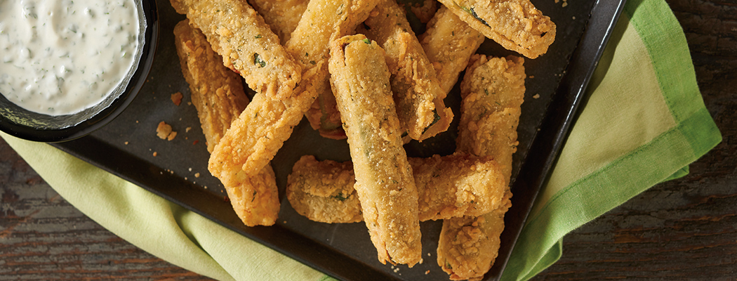 HARVEST CREATIONS<sup>®</sup> Dipt’n Dusted<sup>®</sup> Zucchini Bites